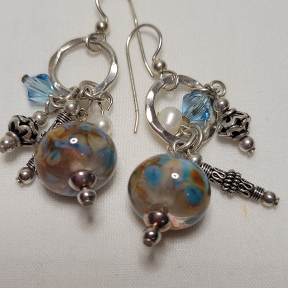 ❤ SILVER VINTAGE EARRINGS - Picture 5 of 14